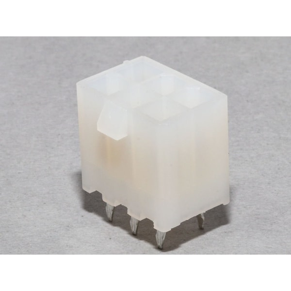 Molex Rectangular Power Connector, 6 Contact(S), Male, Solder Terminal, Receptacle 39290063 - main